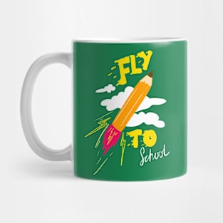 Flying Pencil Mug